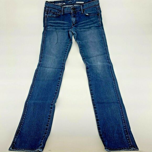 Quicksilver women’s Iron Clad Skinny blue denim jeans women’s size 27 - Picture 1 of 8